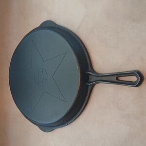 Vtg Lodge Hammered 4 in 1 #8 Combo Cast Iron Skillet Lid Restored Very Nice!